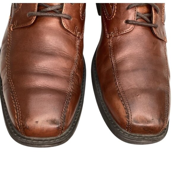 Rockport Style Leader 2 Bike Toe‎ Oxford Brown Leather Shoes Men's Size 10 M - Picture 7 of 7